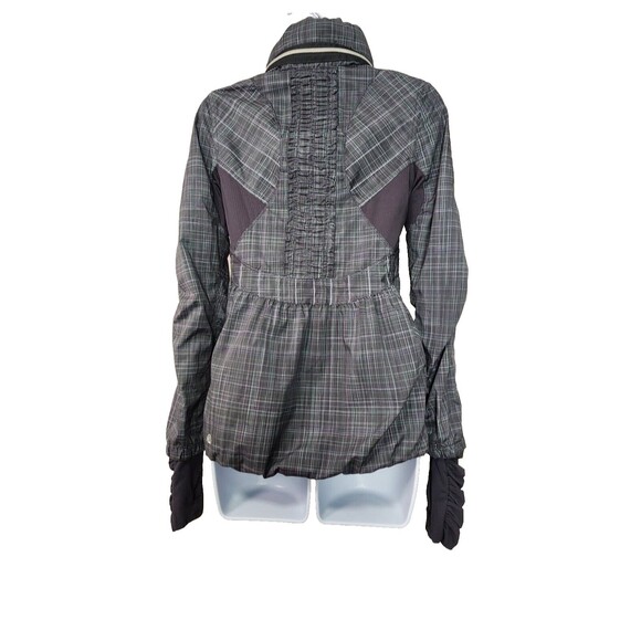Lululemon Gray Hooded Zip-Up Windbreaker Women's Size 2 - Picture 2 of 6